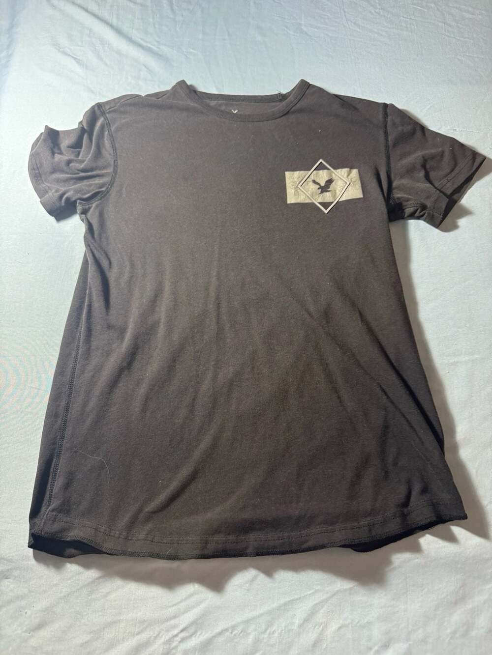 American Eagle Outfitters Active Flex Black Eagle Graphic T-Shirt, Size S/P/CH